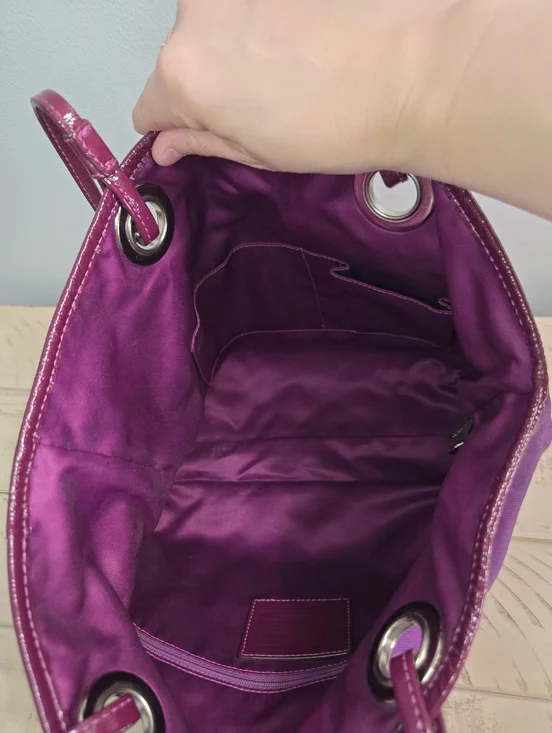 Coach Poppy Evie Tote from the vintage Poppy Collection, Multicolor, EUC - Picture 15 of 16